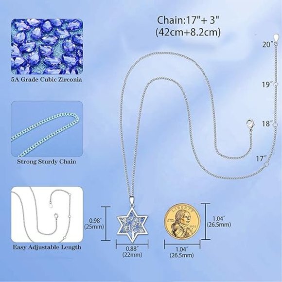 925 Sterling Silver Jewelry, Jewish Star Of David Jewelry, Tree Of Life Jewelry - Picture 6 of 7